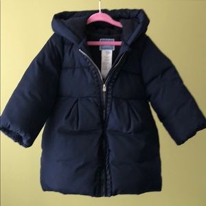 Jacadi navy winter jacket 36m (3T) fleece lined